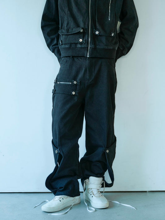 Convertible Pocket Denim Pants
