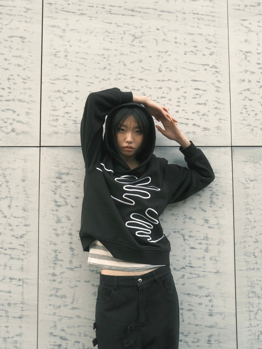 Handwaving hoodie black