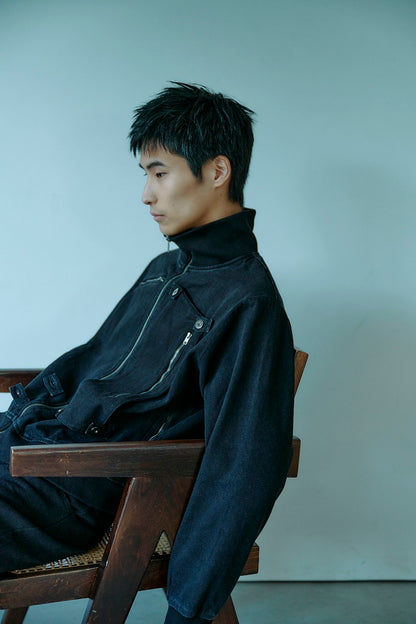 Convertible Pocket Denim Jacket