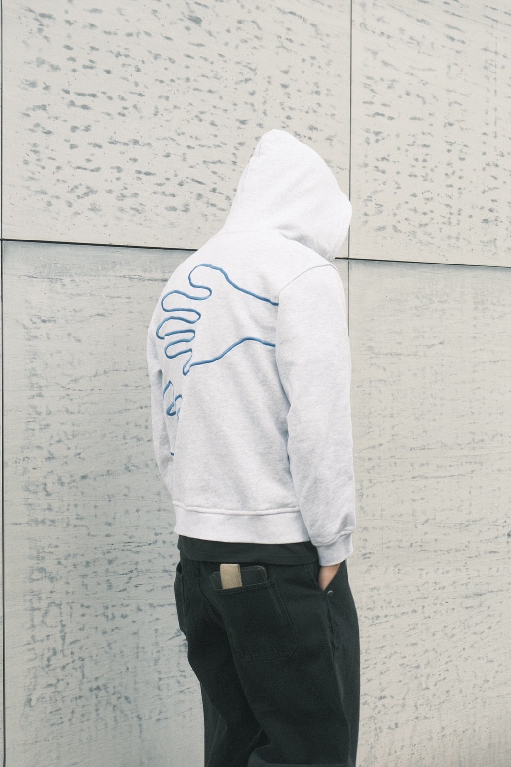 Handwaving hoodie ash grey