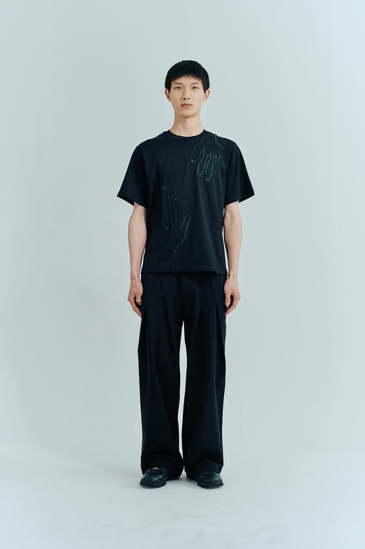 Wide leg trousers