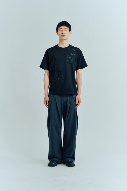 Wide leg trousers