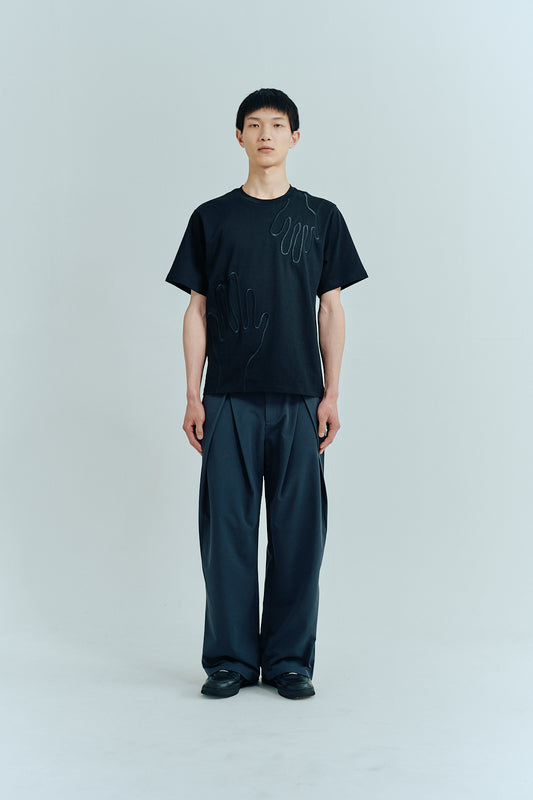 Wide leg trousers