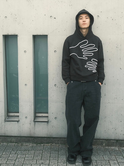 Handwaving hoodie black