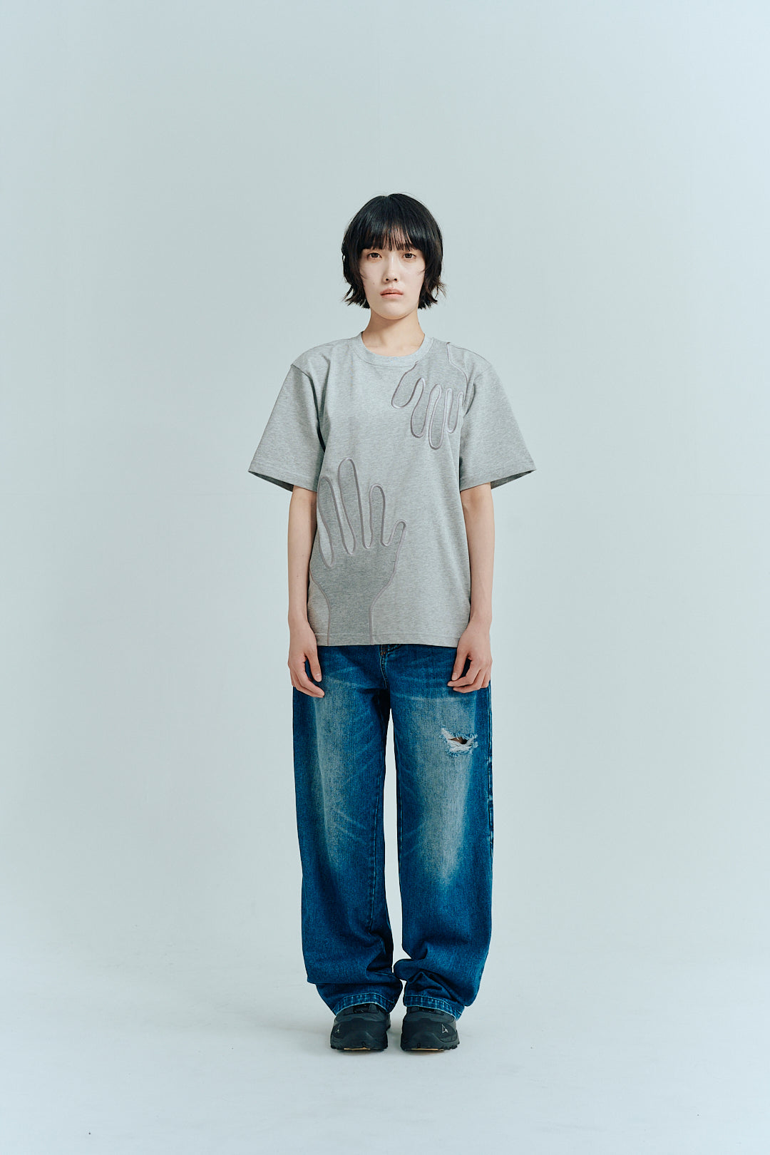 Washed Straight Denim
