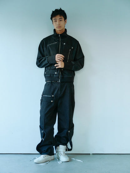 Convertible Pocket Denim Pants