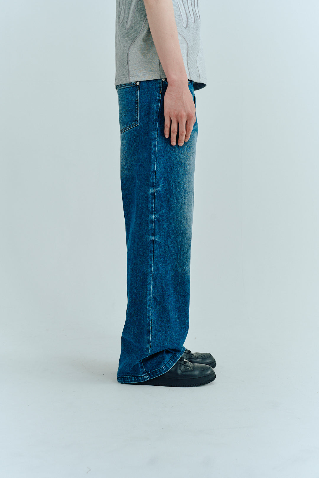 Washed Straight Denim