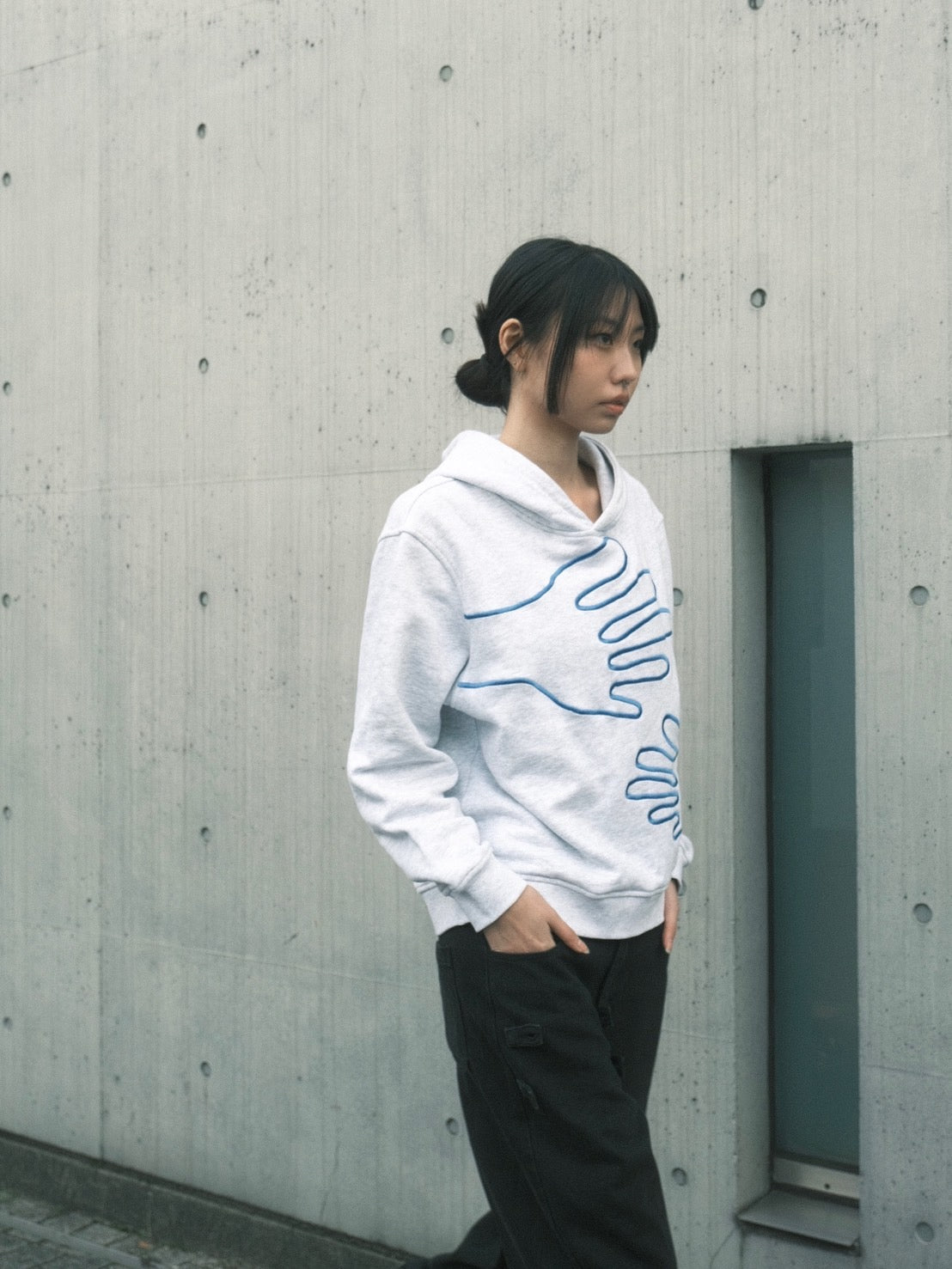 Handwaving hoodie ash grey