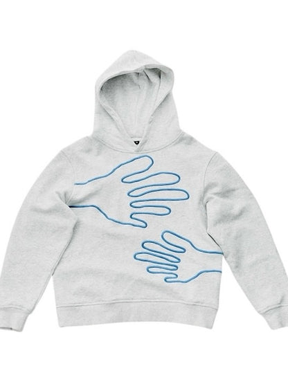 Handwaving hoodie ash grey