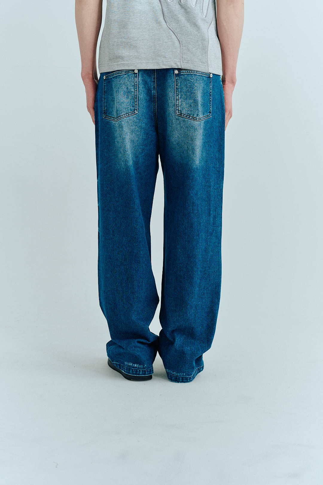 Washed Straight Denim