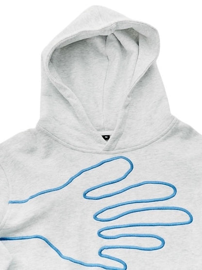 Handwaving hoodie ash grey