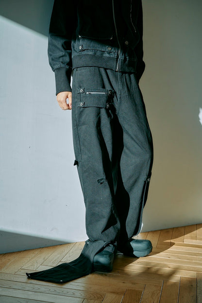 Convertible Pocket Denim Pants