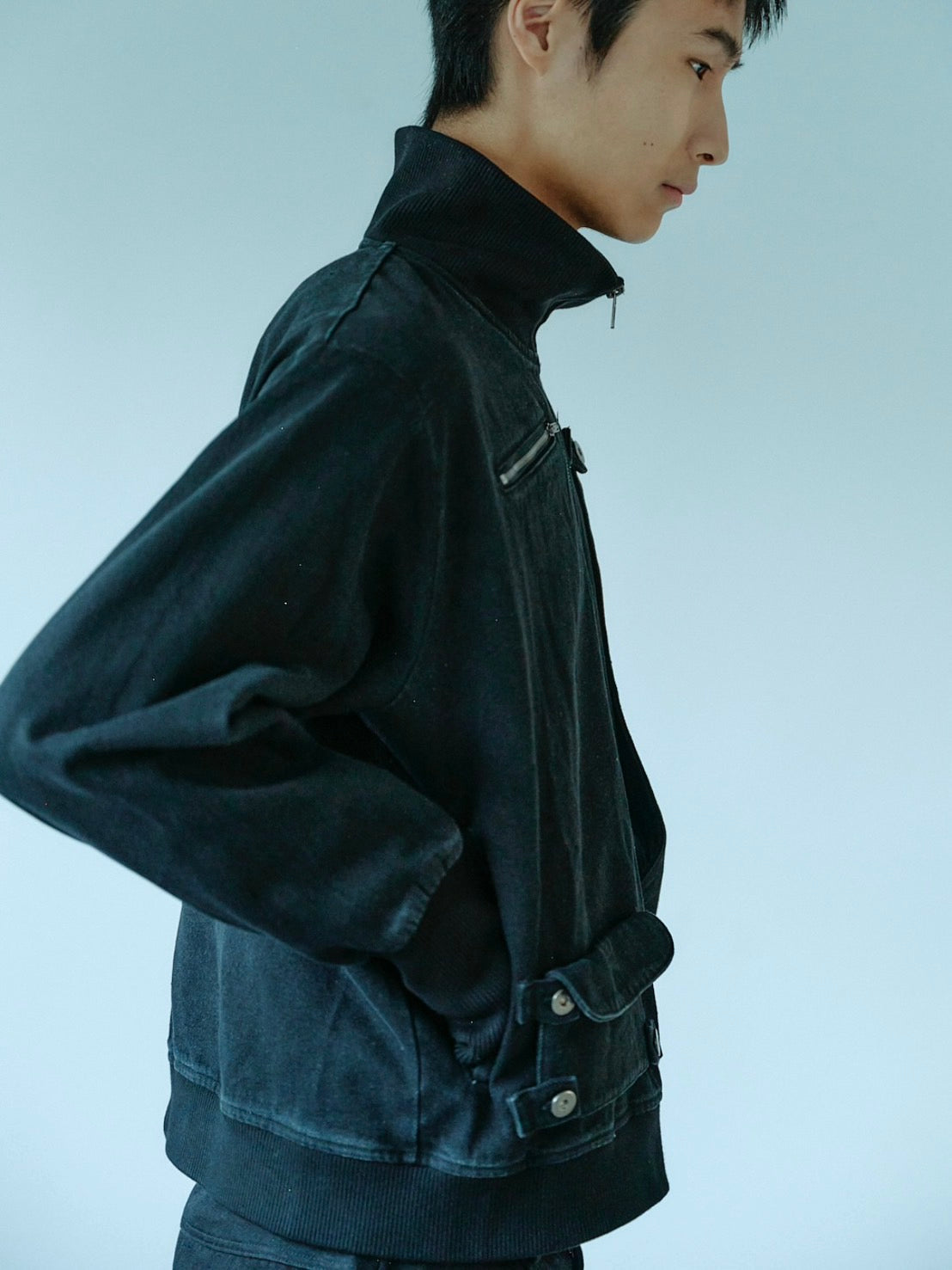 Convertible Pocket Denim Jacket