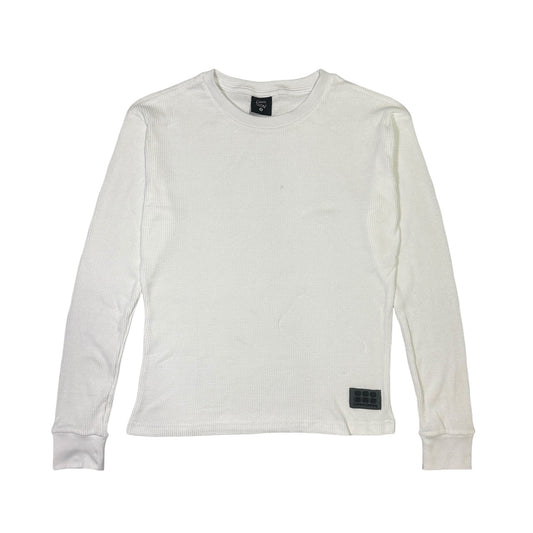 Crewneck thermal tee white